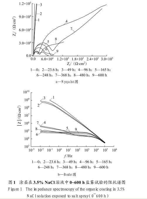 某有機(jī)涂層在鹽霧環(huán)境下性能